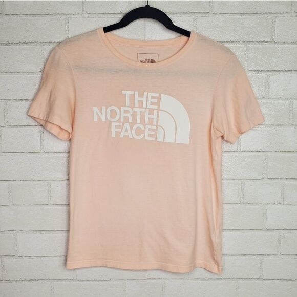 The North Face Pink Crew Neck Graphic Tee - Picture 1 of 3